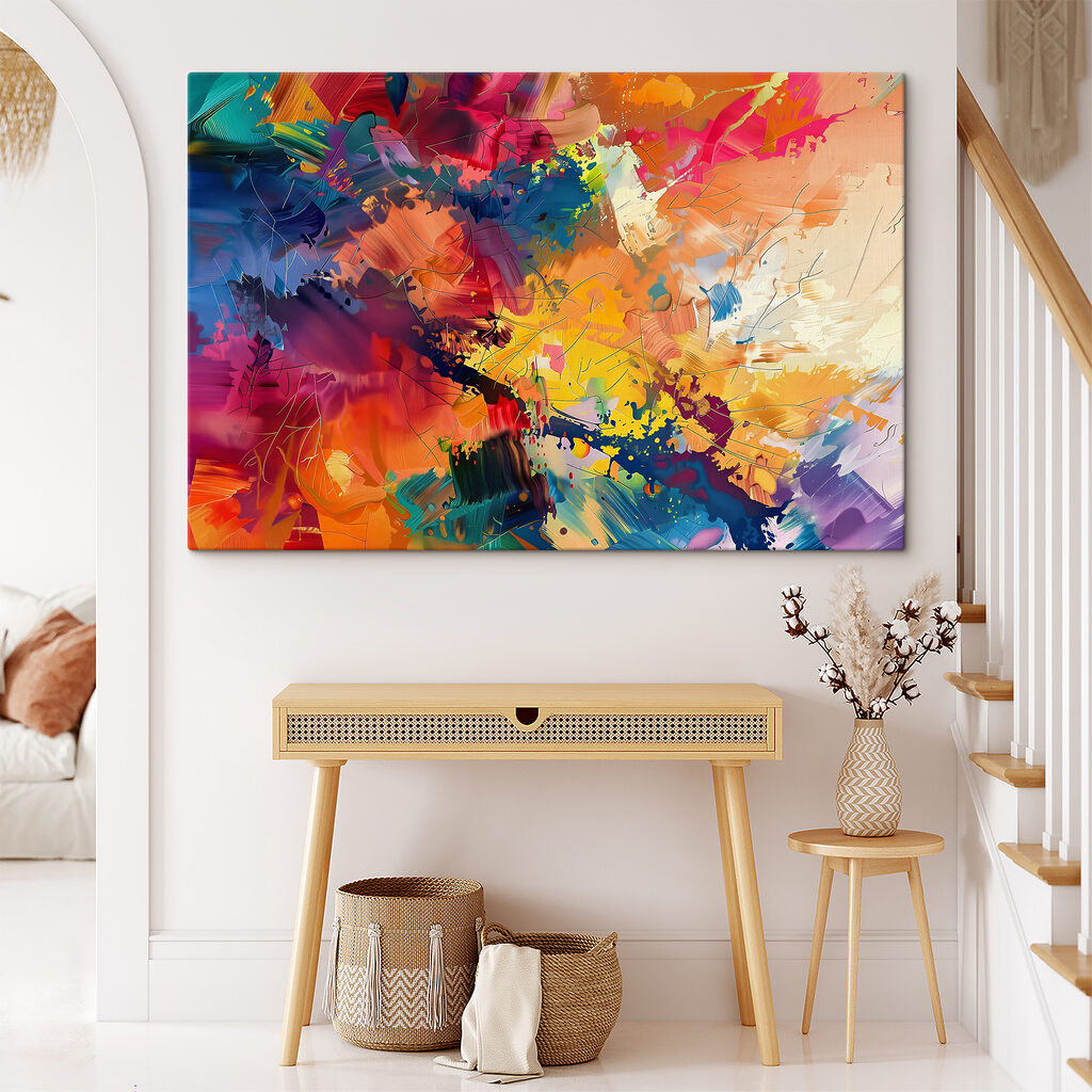 Farben finden ihren Rhythmus in einem Interieur