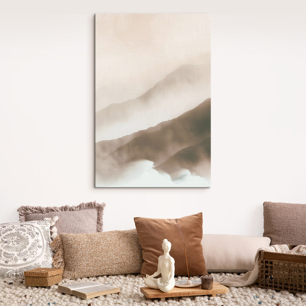 Neblige Bergkette — Interieur 2