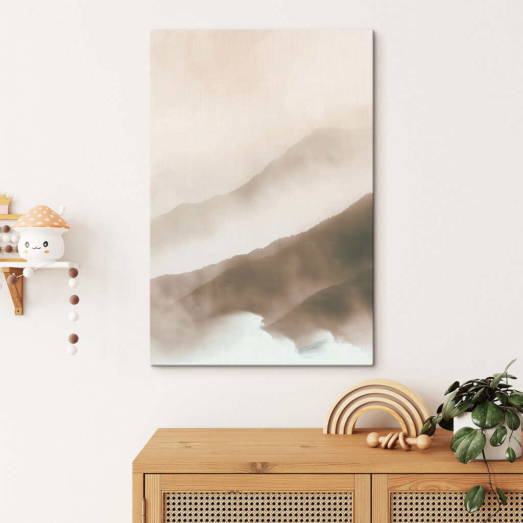 Neblige Bergkette — Interieur 3