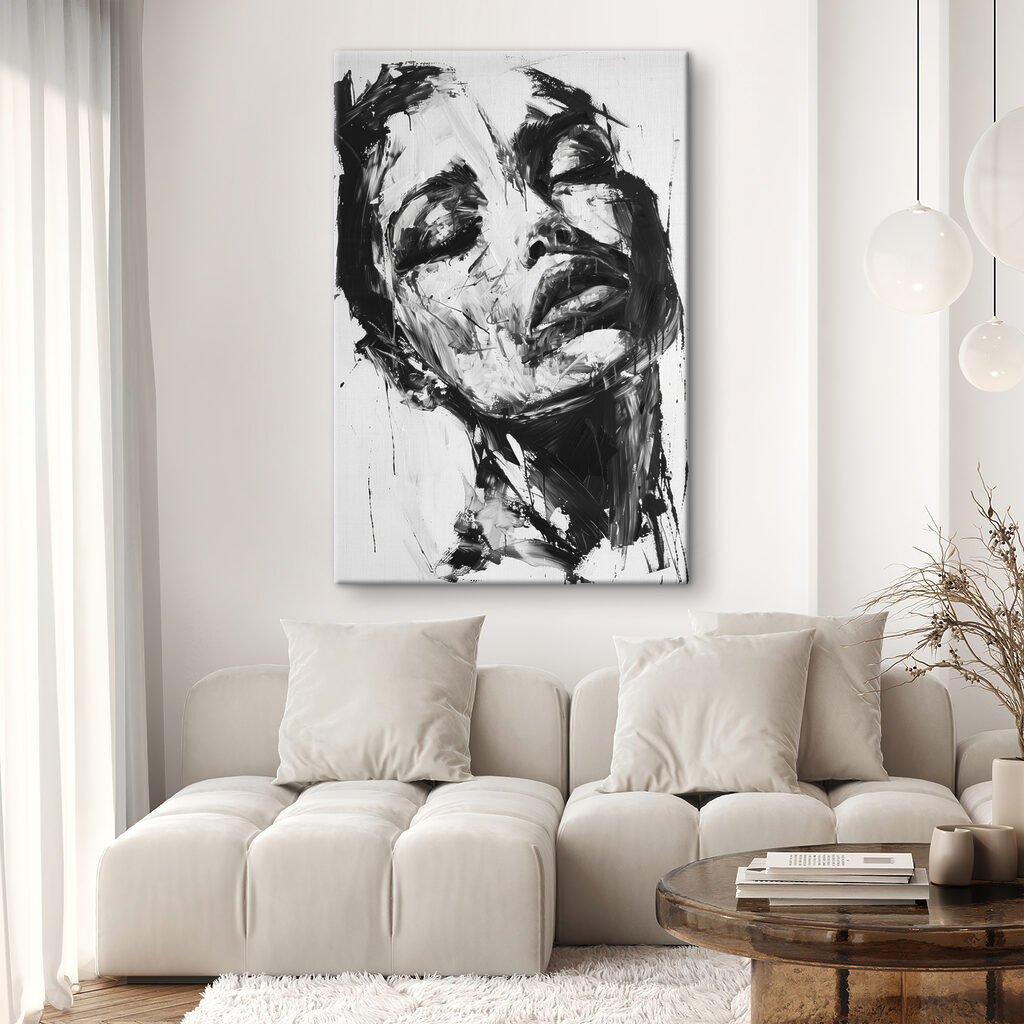 Gesicht in Tuschestrichen — Interieur 2