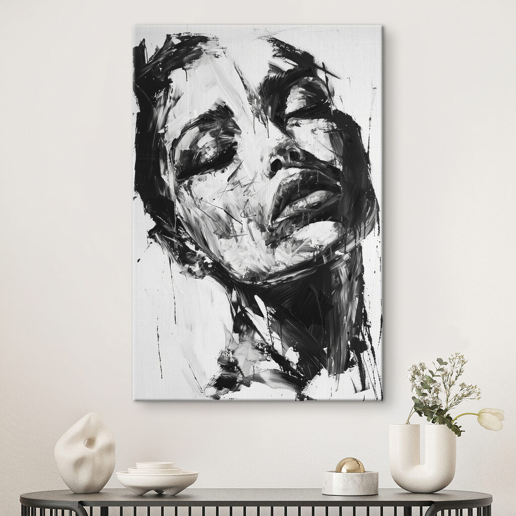 Gesicht in Tuschestrichen — Interieur 3