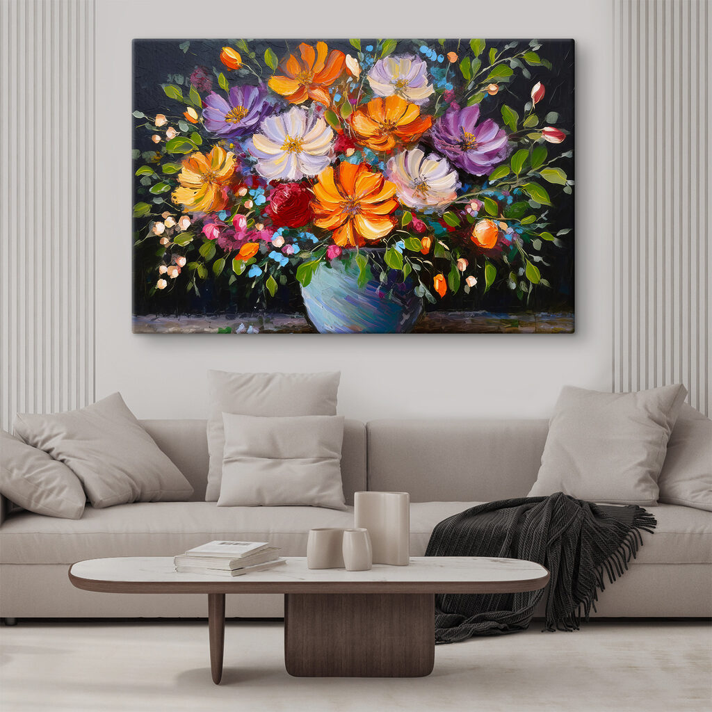 Blumen im Halbdunkel — Interieur 1