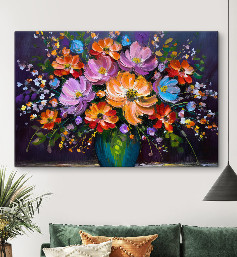 Bunter Blumenstrauß — Interieur 1