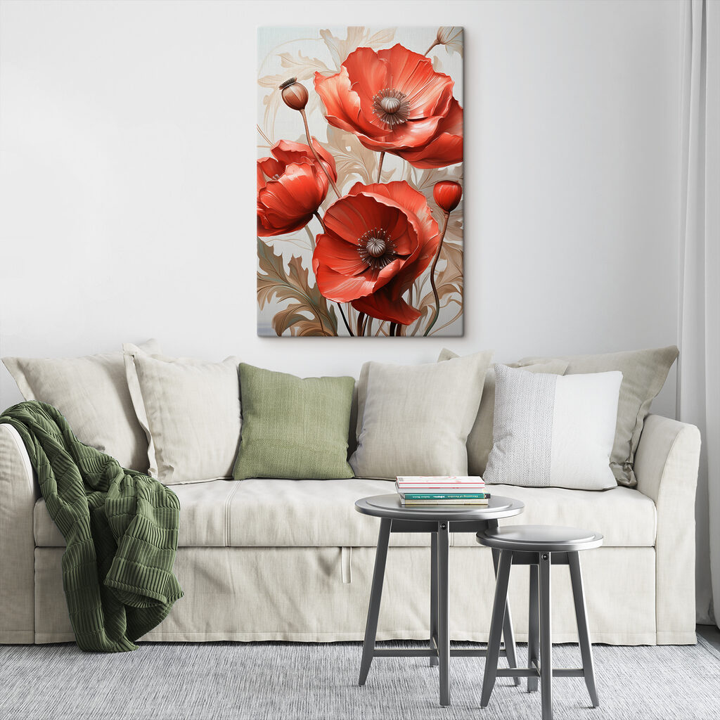 Leuchtend roter Mohn — Interieur 2