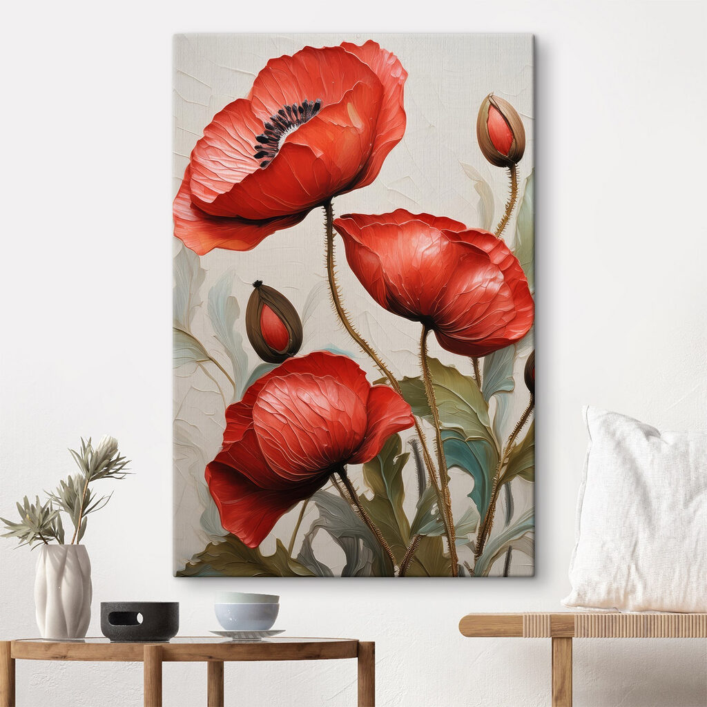 Rote Mohnblüten — Interieur 3