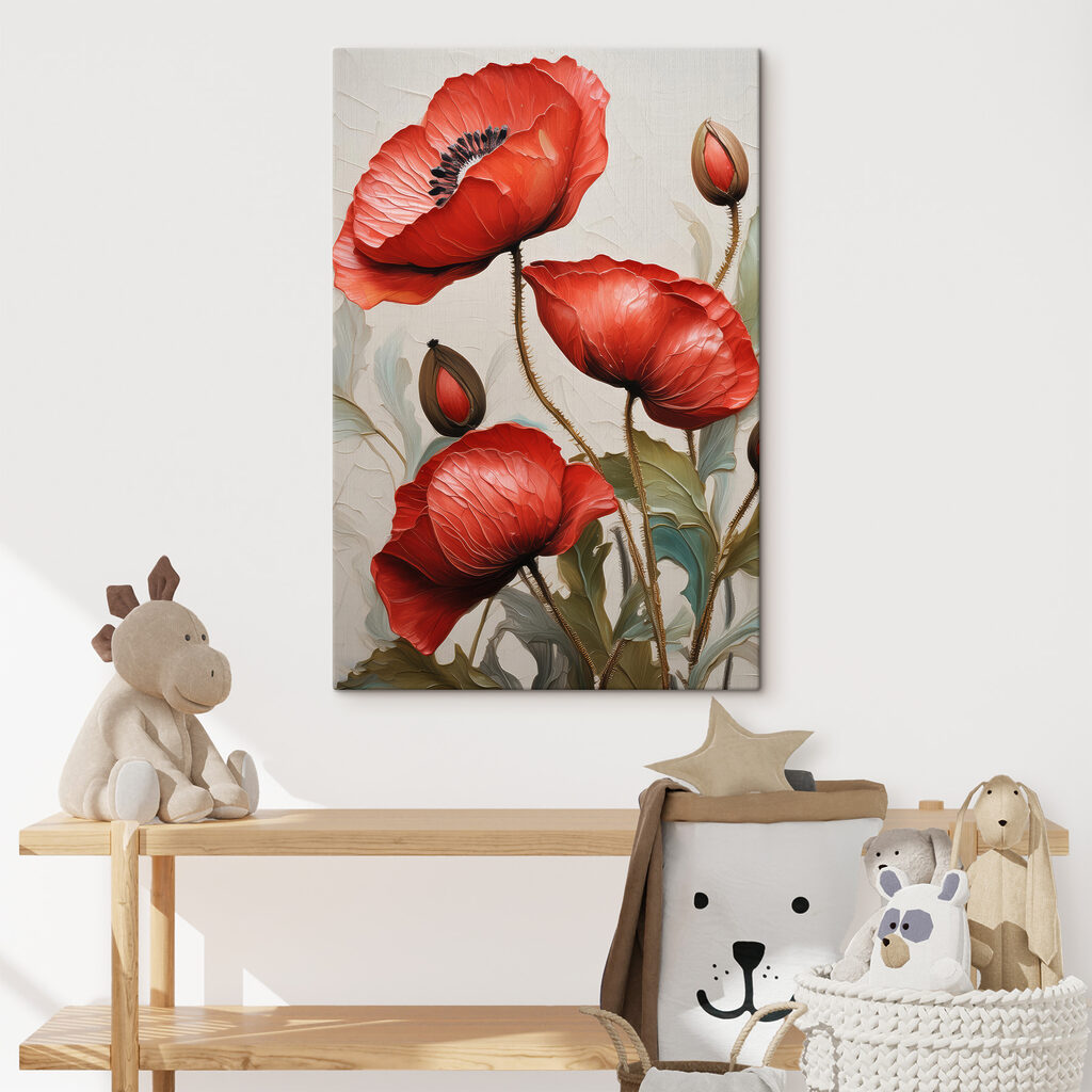 Rote Mohnblüten — Interieur 2