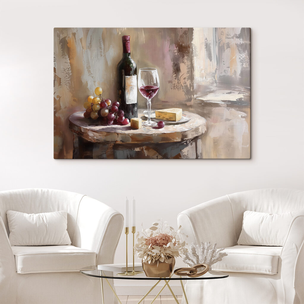 Wein, Trauben und Käse — Interieur 2