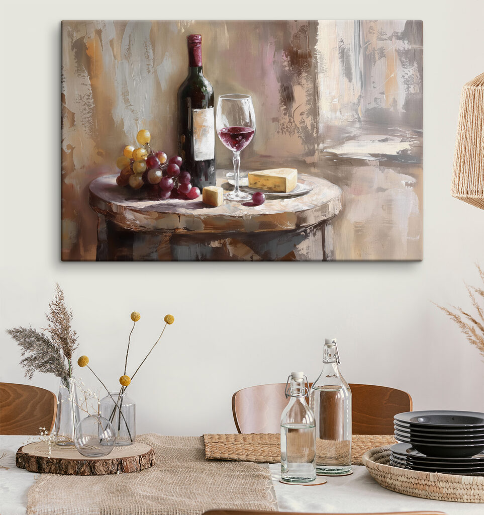 Wein, Trauben und Käse — Interieur 3