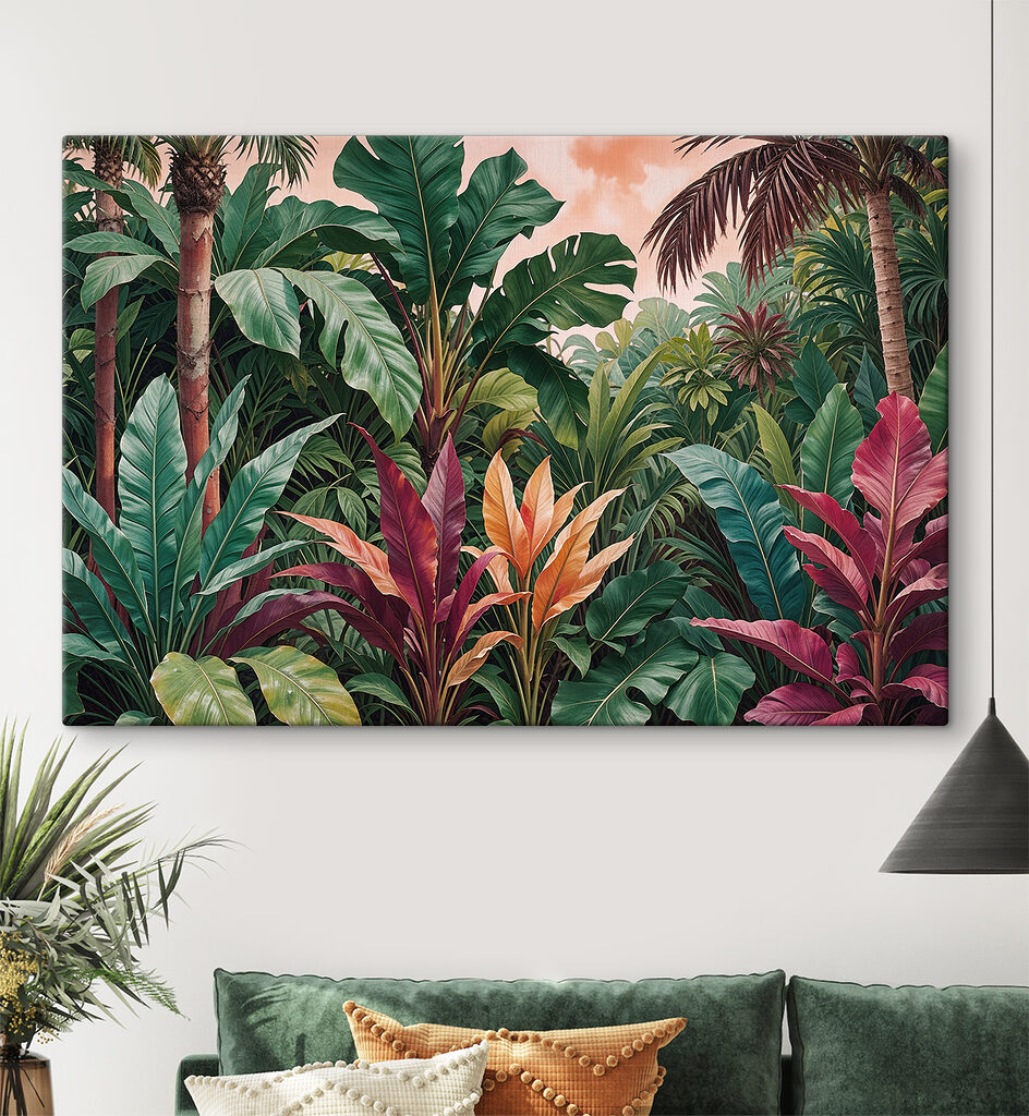 Palmen und Blüten — Interieur 1
