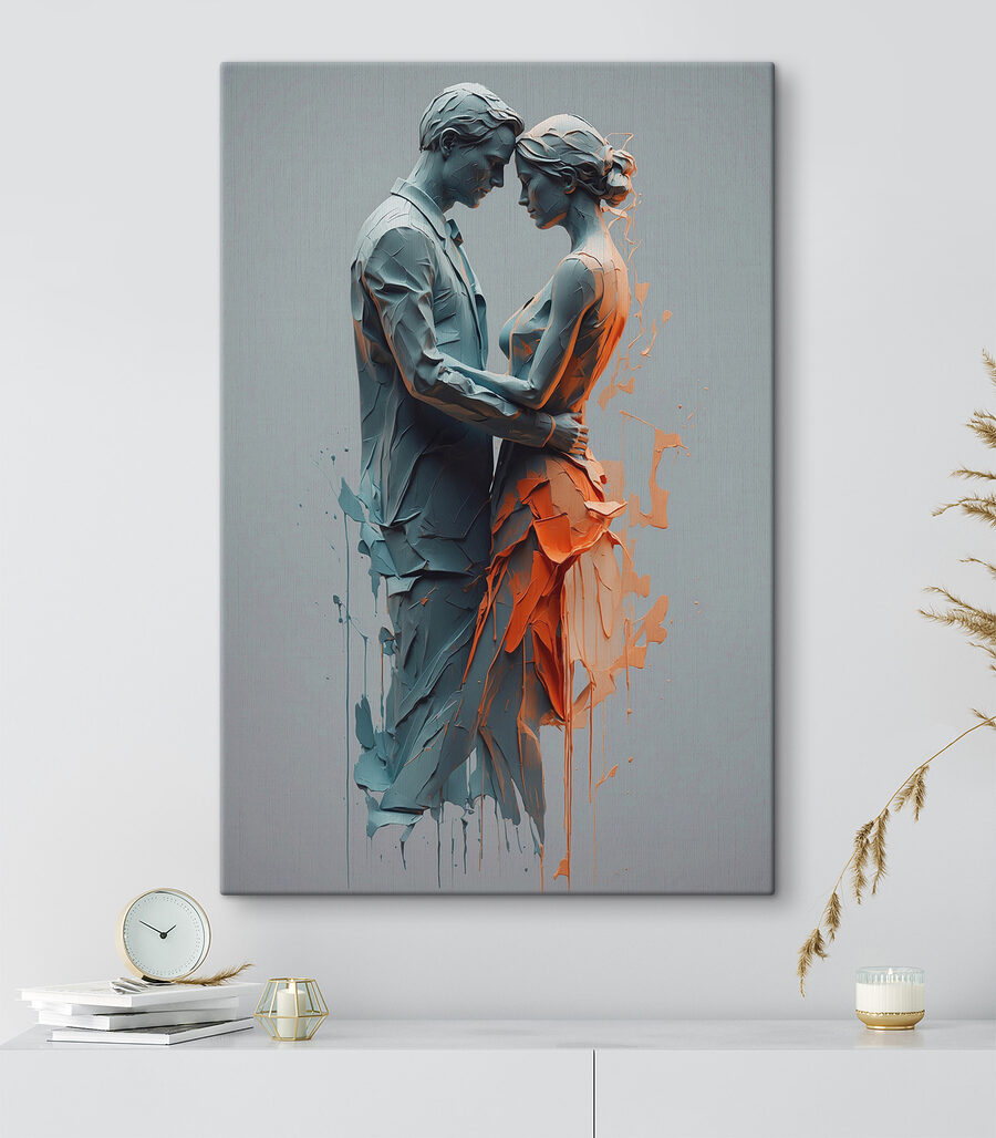 Paar in Umarmung — Interieur 1