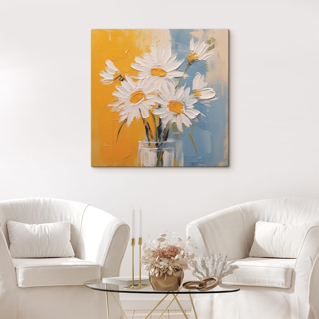 Margeriten auf gelbblauem Grund — Interieur 2