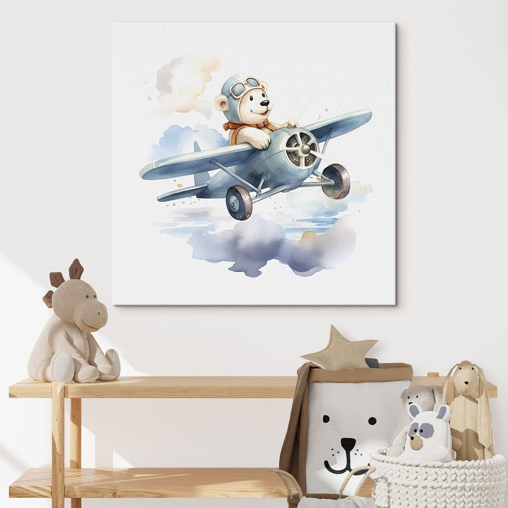 Bärchen fliegt durch Wolken — Interieur 1