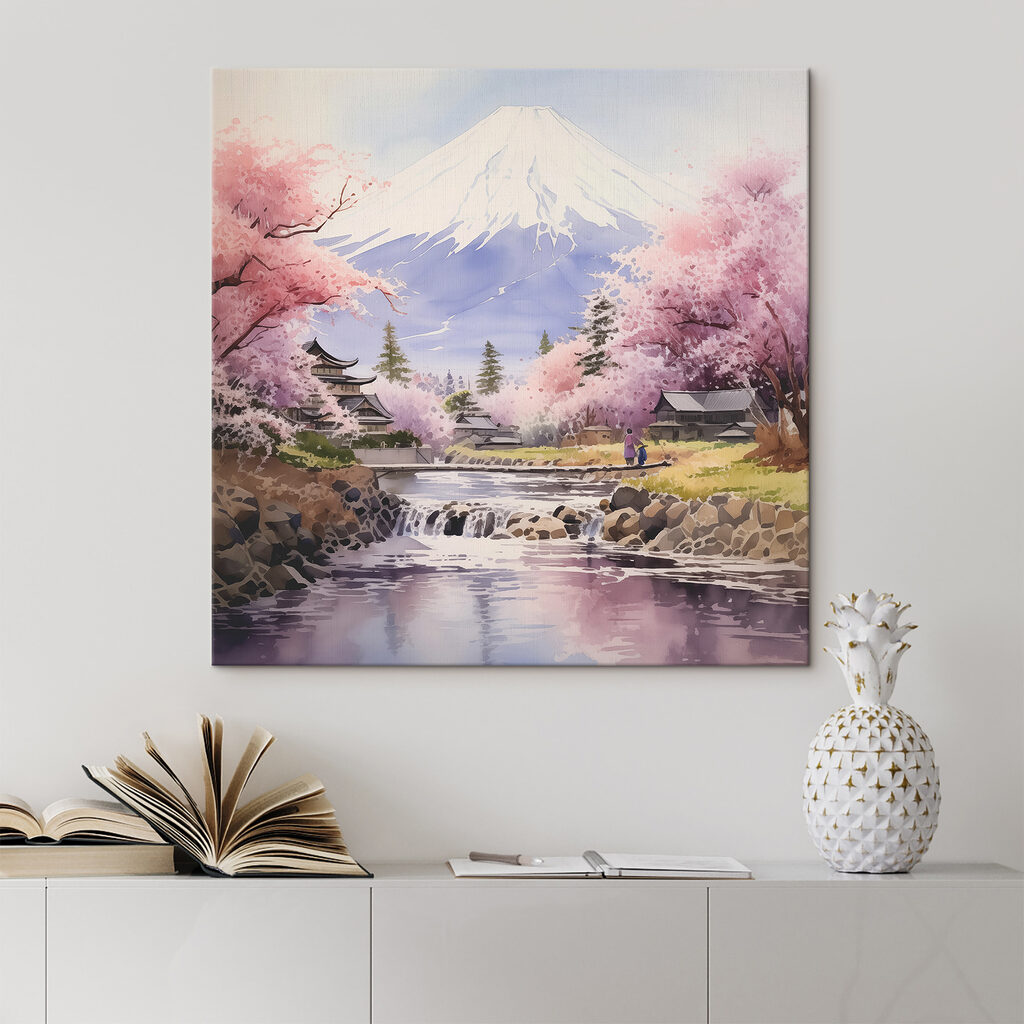 Blüten rahmen den Berg — Interieur 2