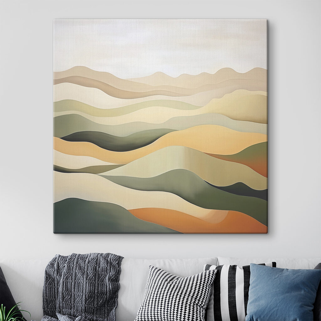 Hügel in gedämpftem Grün — Interieur 1