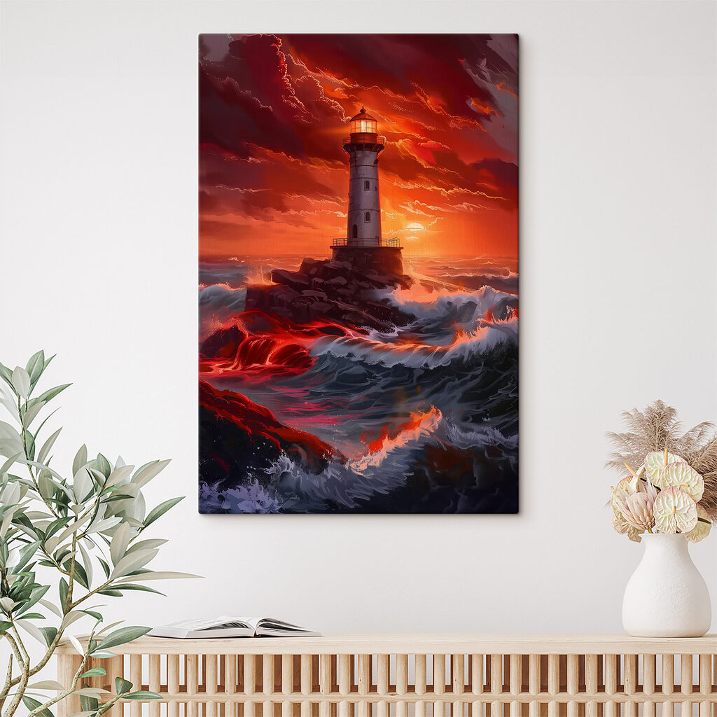 Leuchtturm unter Flammenhimmel — Interieur 3