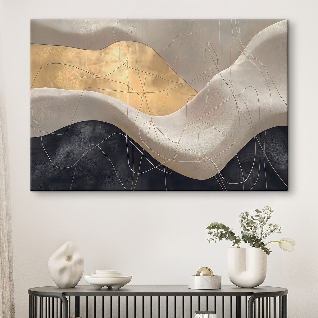 Linien über welligem Grau — Interieur 2