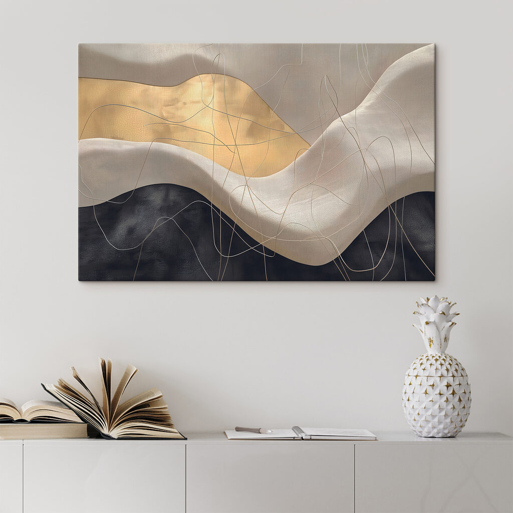 Linien über welligem Grau — Interieur 3