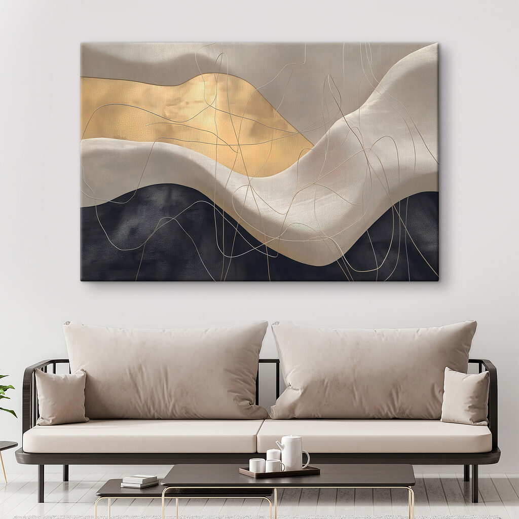 Linien über welligem Grau — Interieur 1