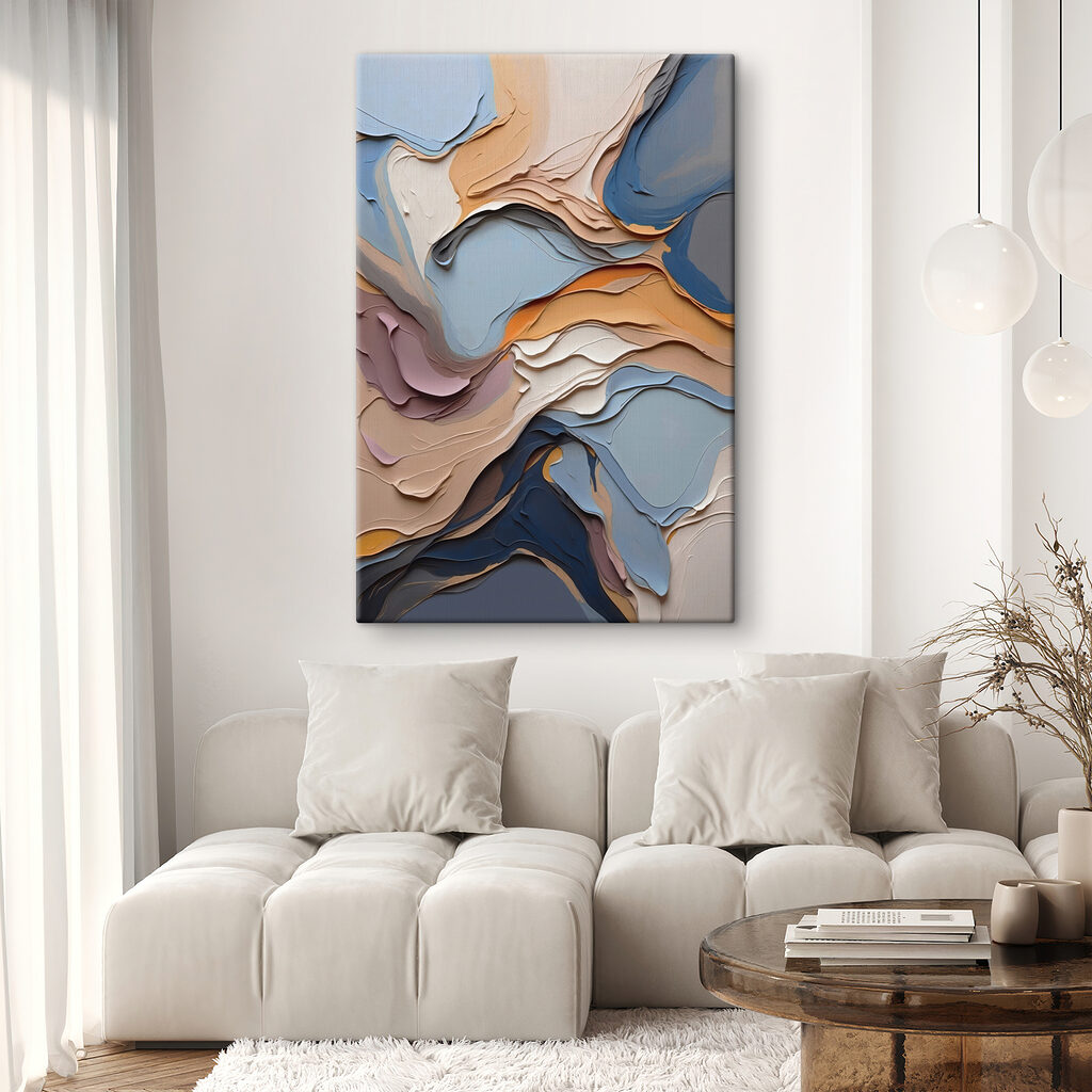Pastell trifft Tiefblau — Interieur 1