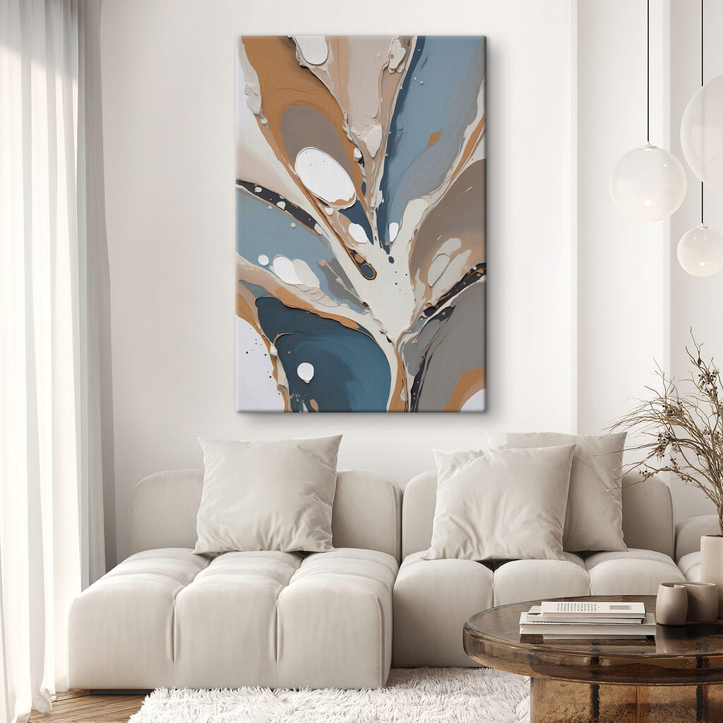 Farbe fließt durch Sandtöne — Interieur 2