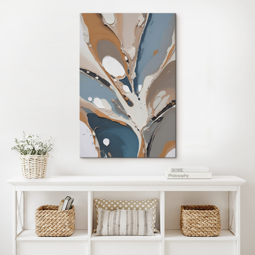 Farbe fließt durch Sandtöne — Interieur 1