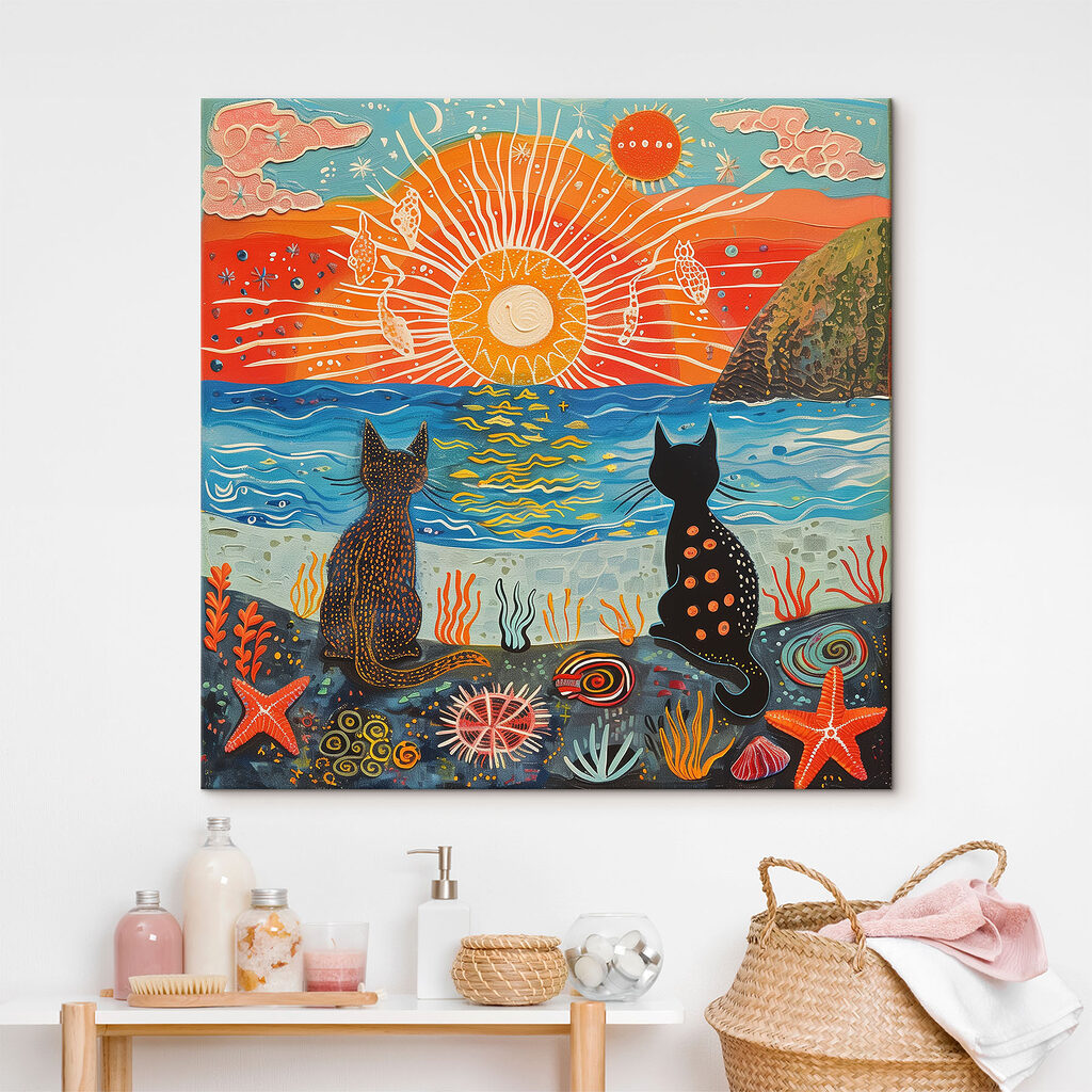 Katzen und Sonnenstrahlen — Interieur 1