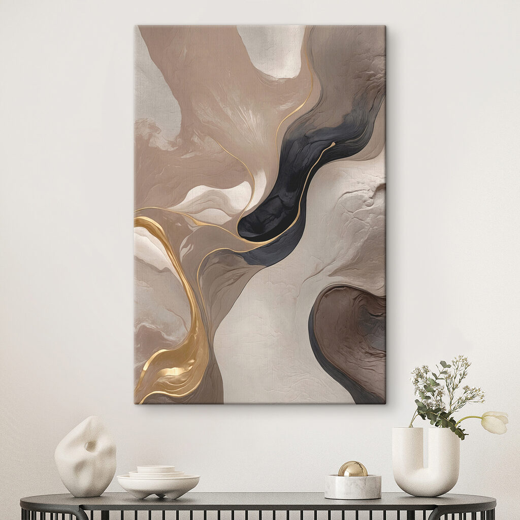 Schwarz fließt durch Sand — Interieur 2