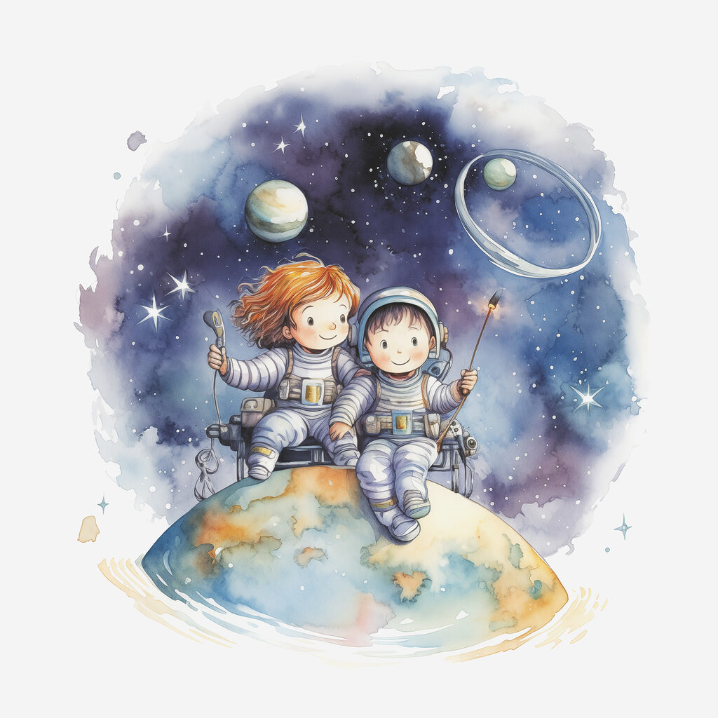 Zusammen auf einem Planeten — ganzes Design