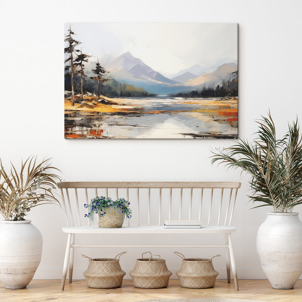 Bergfluss zwischen goldenen Ufern — Interieur 1