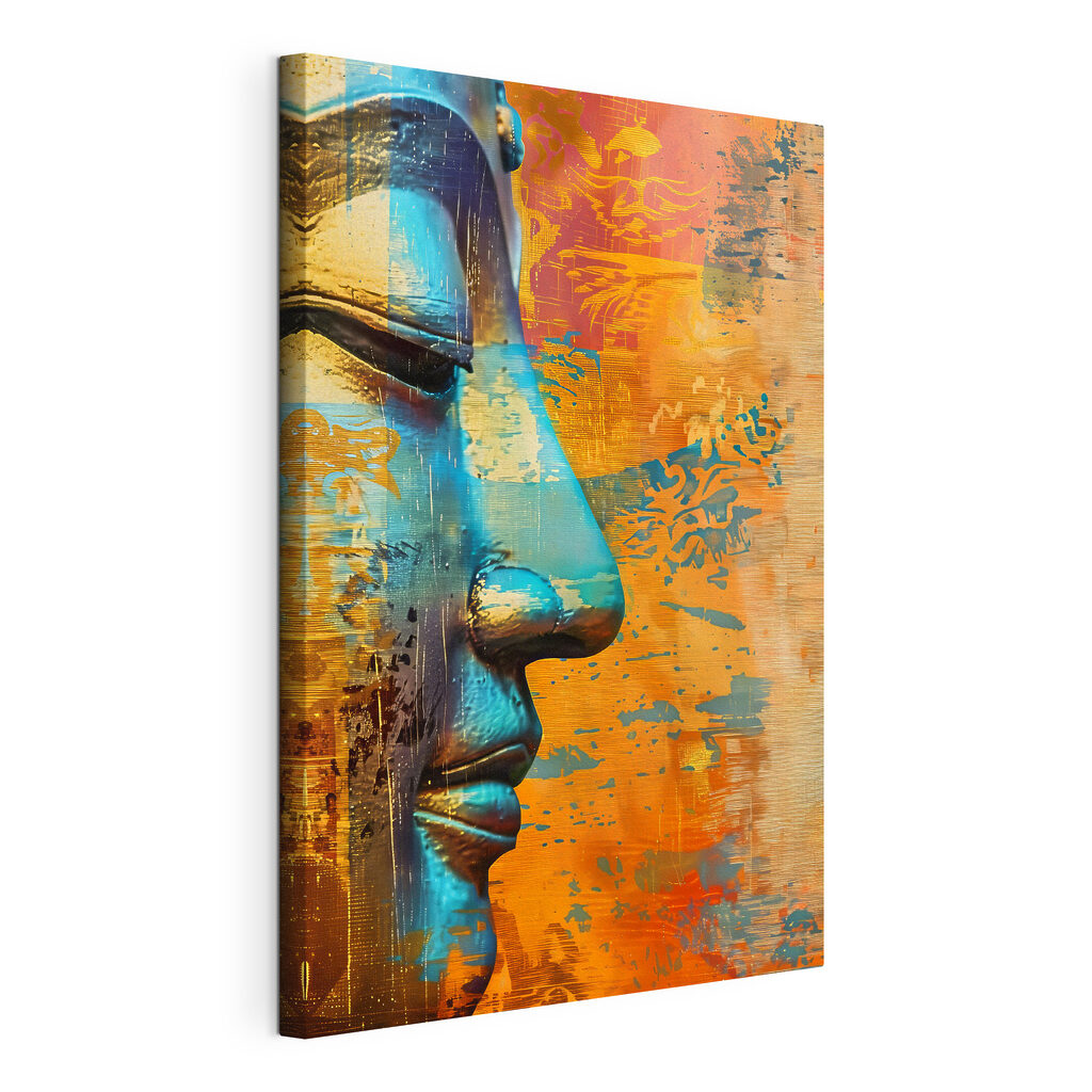 Buddha in türkisfarbenem Licht — Produktansicht
