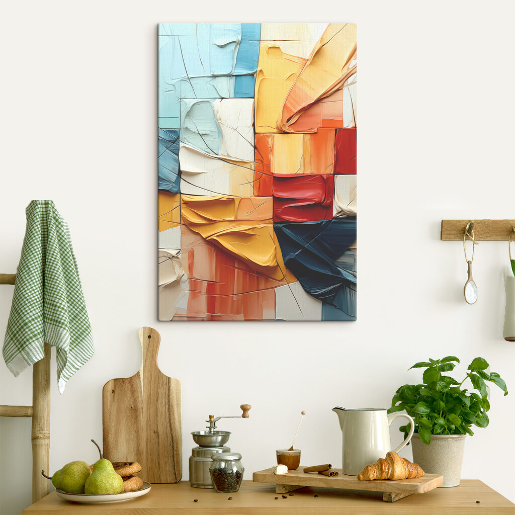 Gefaltete Farbblöcke — Interieur 1