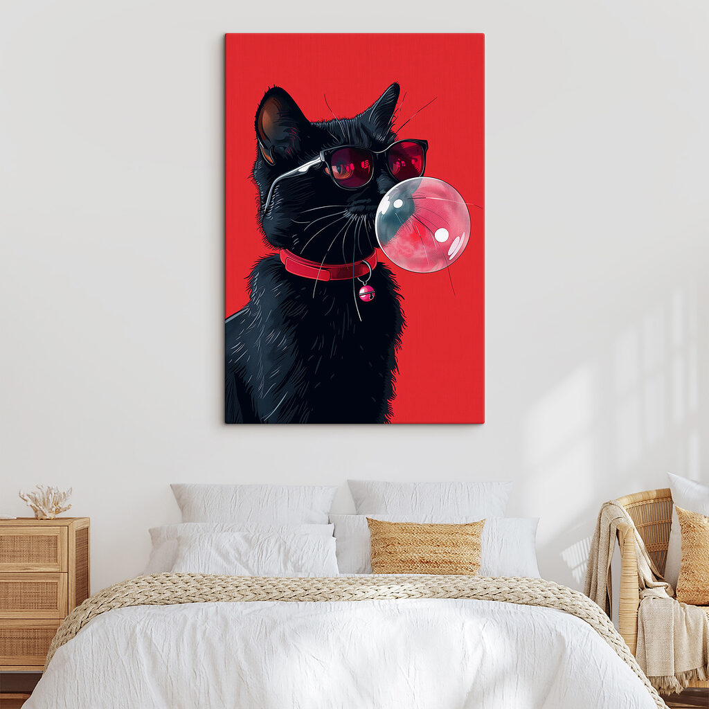 Schwarze Katze, rosa Kaugummi — Interieur 2