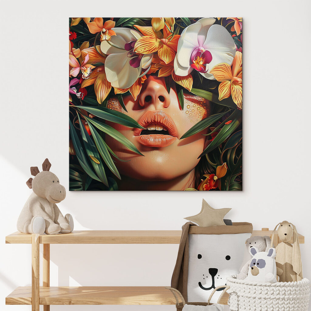 Orchideen über goldenen Lippen — Interieur 1