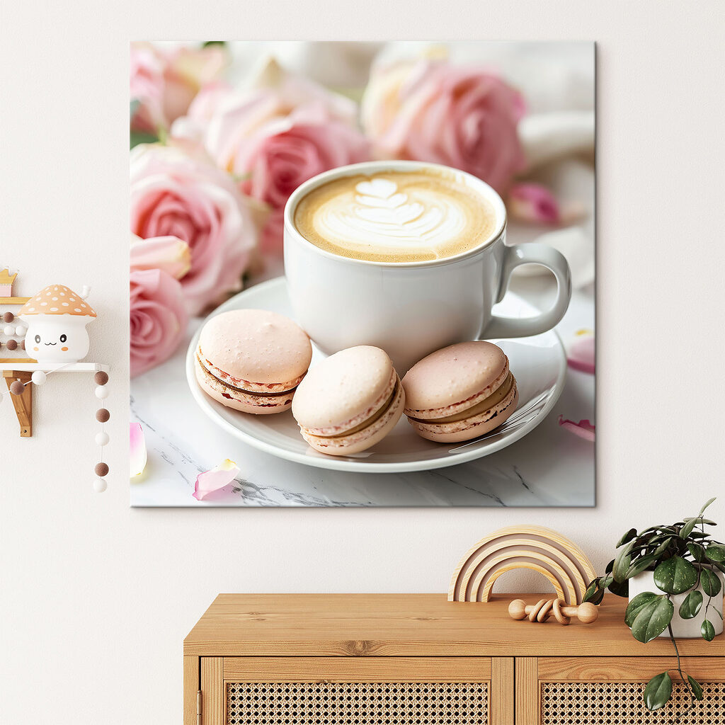 Cappuccino mit Macarons — Interieur 2