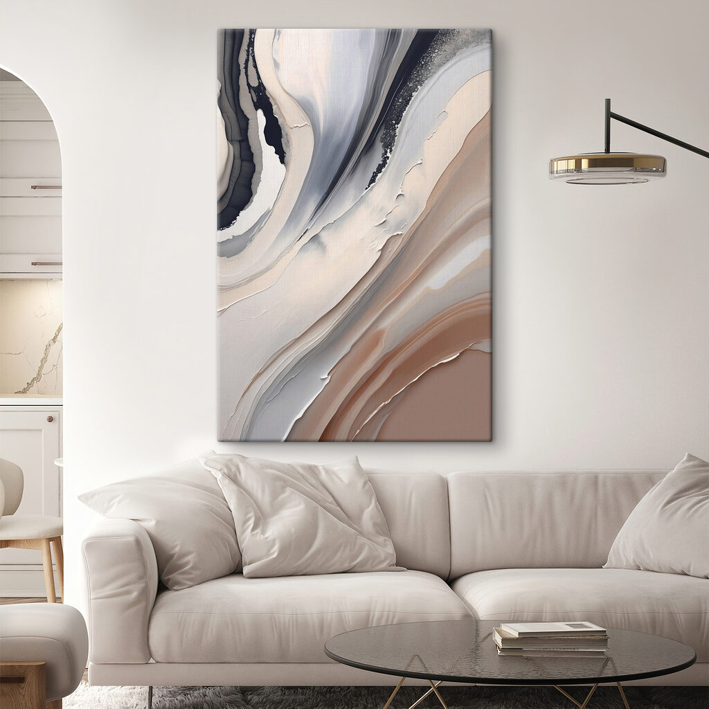 Graue Schichten in Sandtönen — Interieur 2