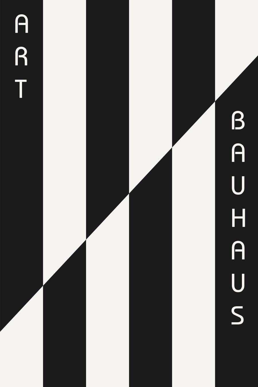 Schwarzweiß mit Diagonale — ganzes Design