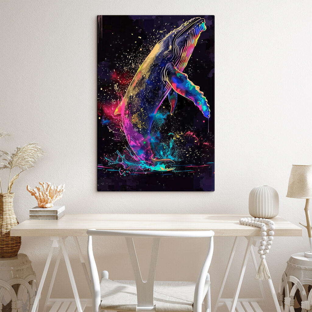 Springender Wal in Farbe — Interieur 2