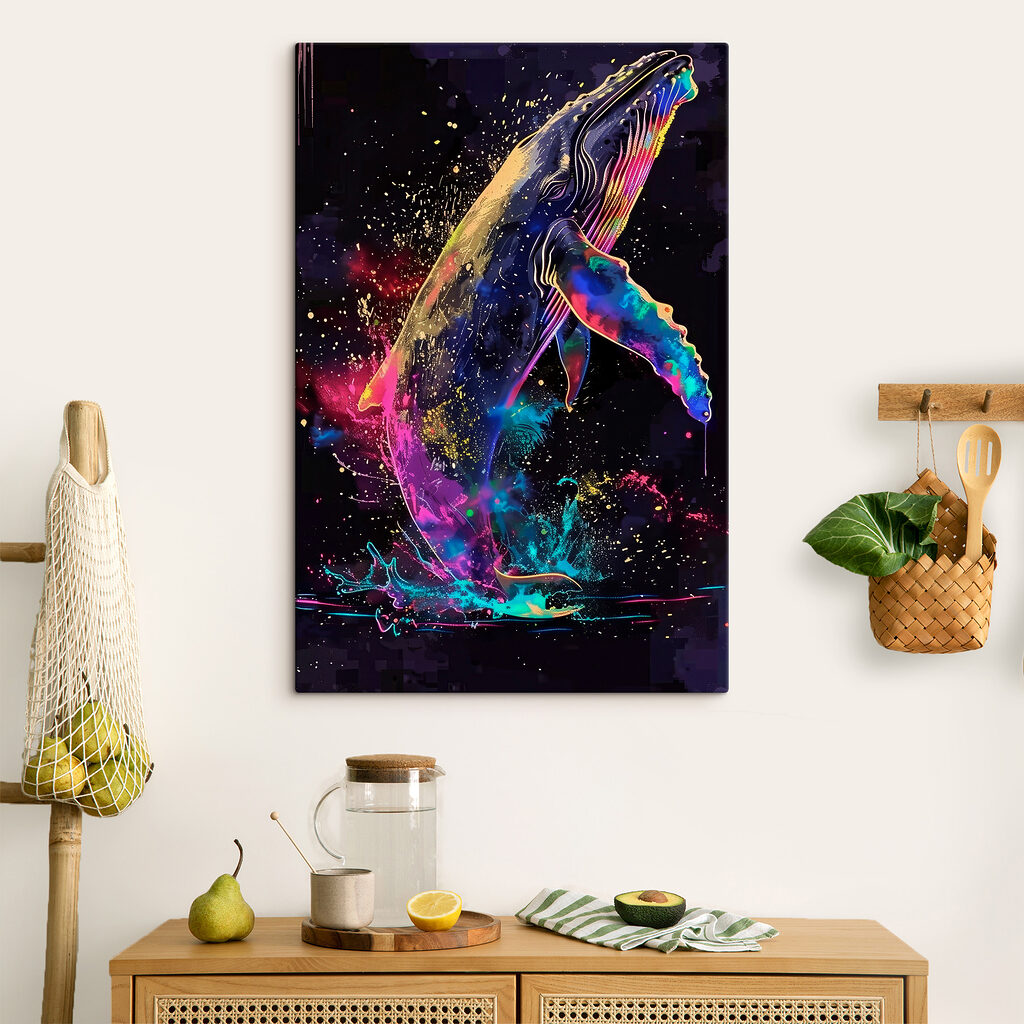 Springender Wal in Farbe — Interieur 3