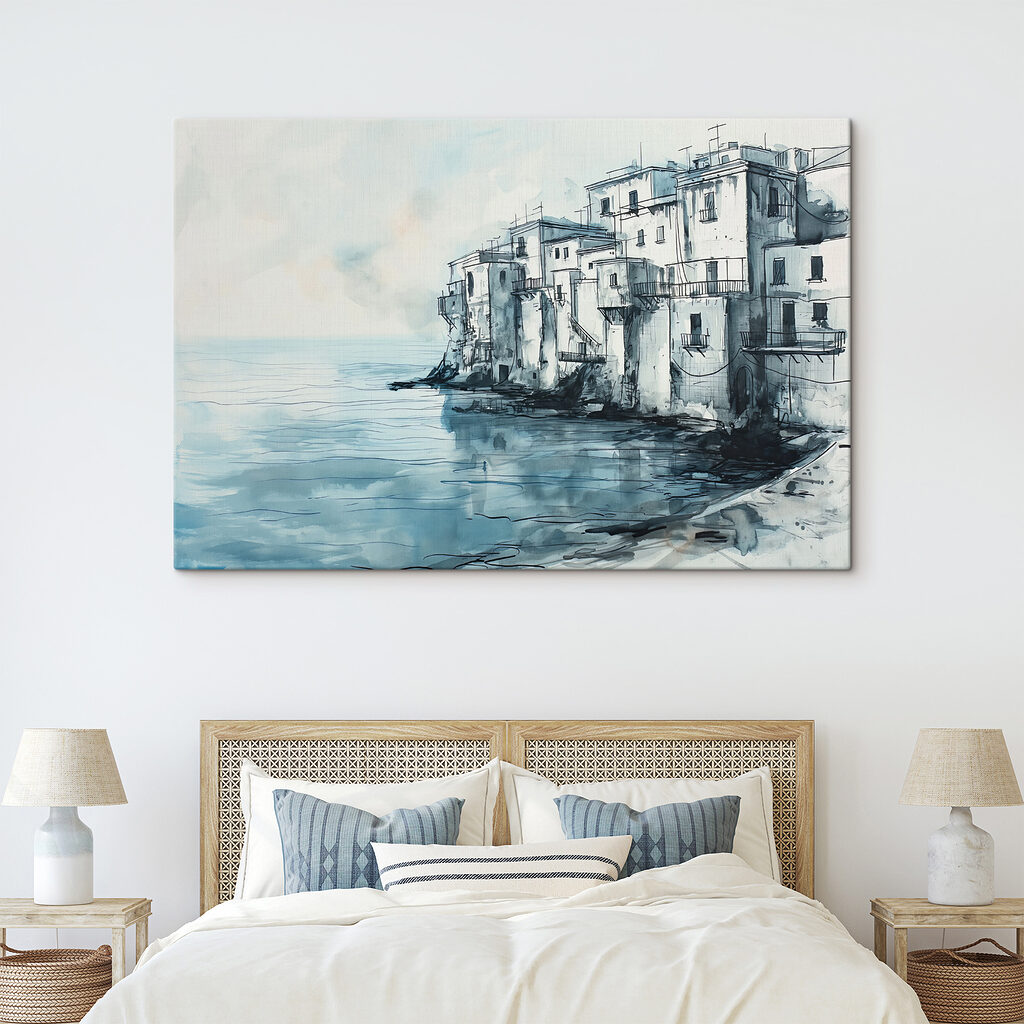Blasse Häuser am Wasser — Interieur 1