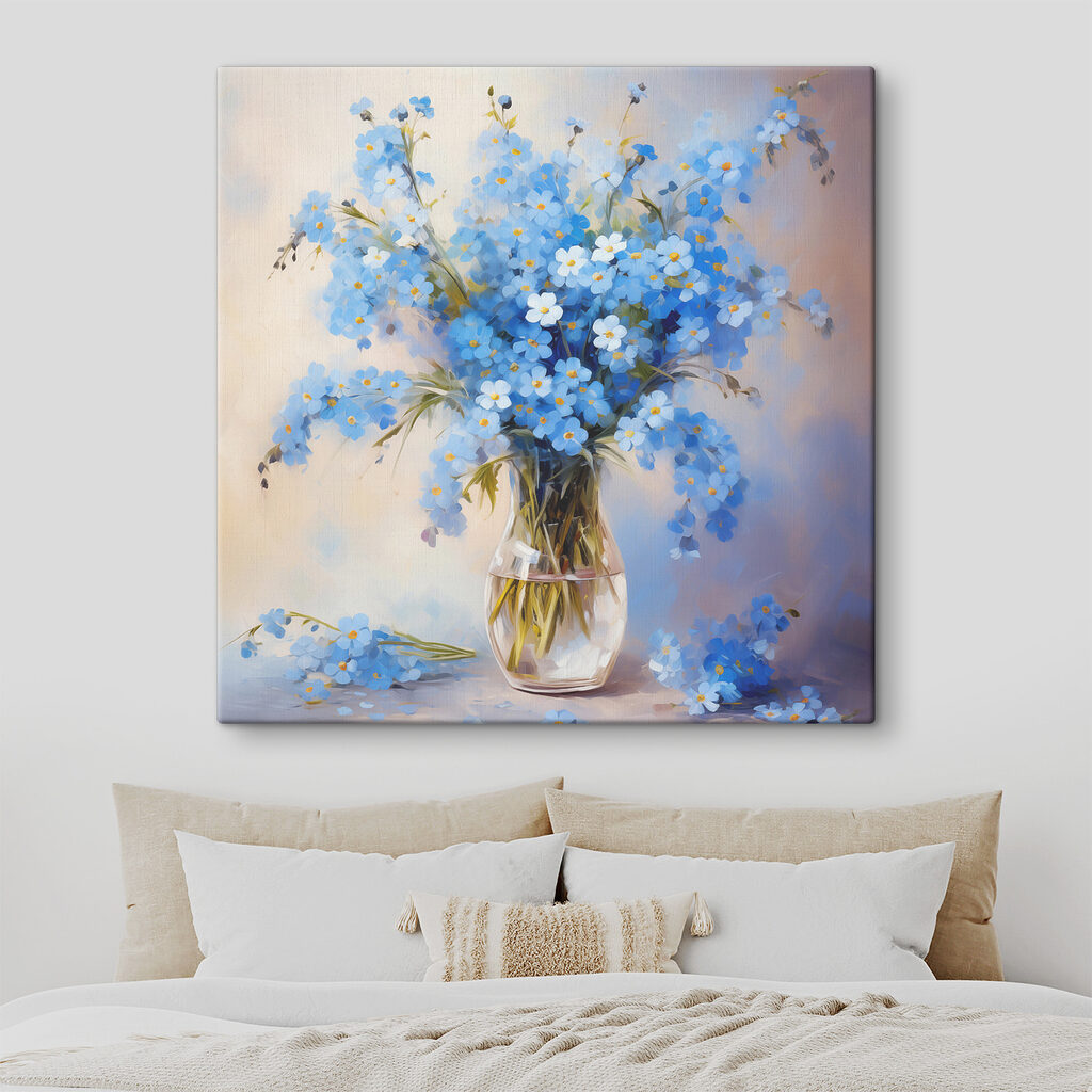 Vergissmeinnicht in der Vase — Interieur 1
