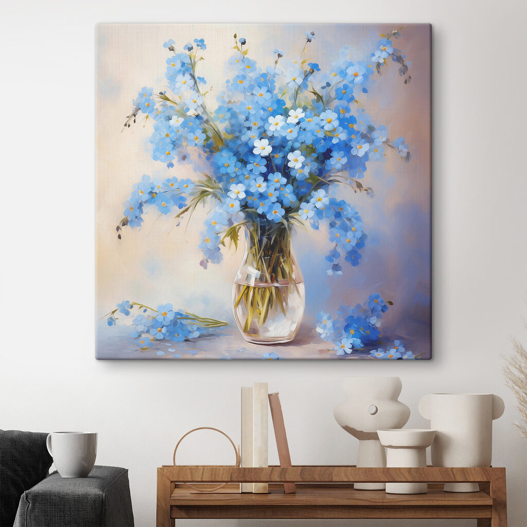 Vergissmeinnicht in der Vase — Interieur 2
