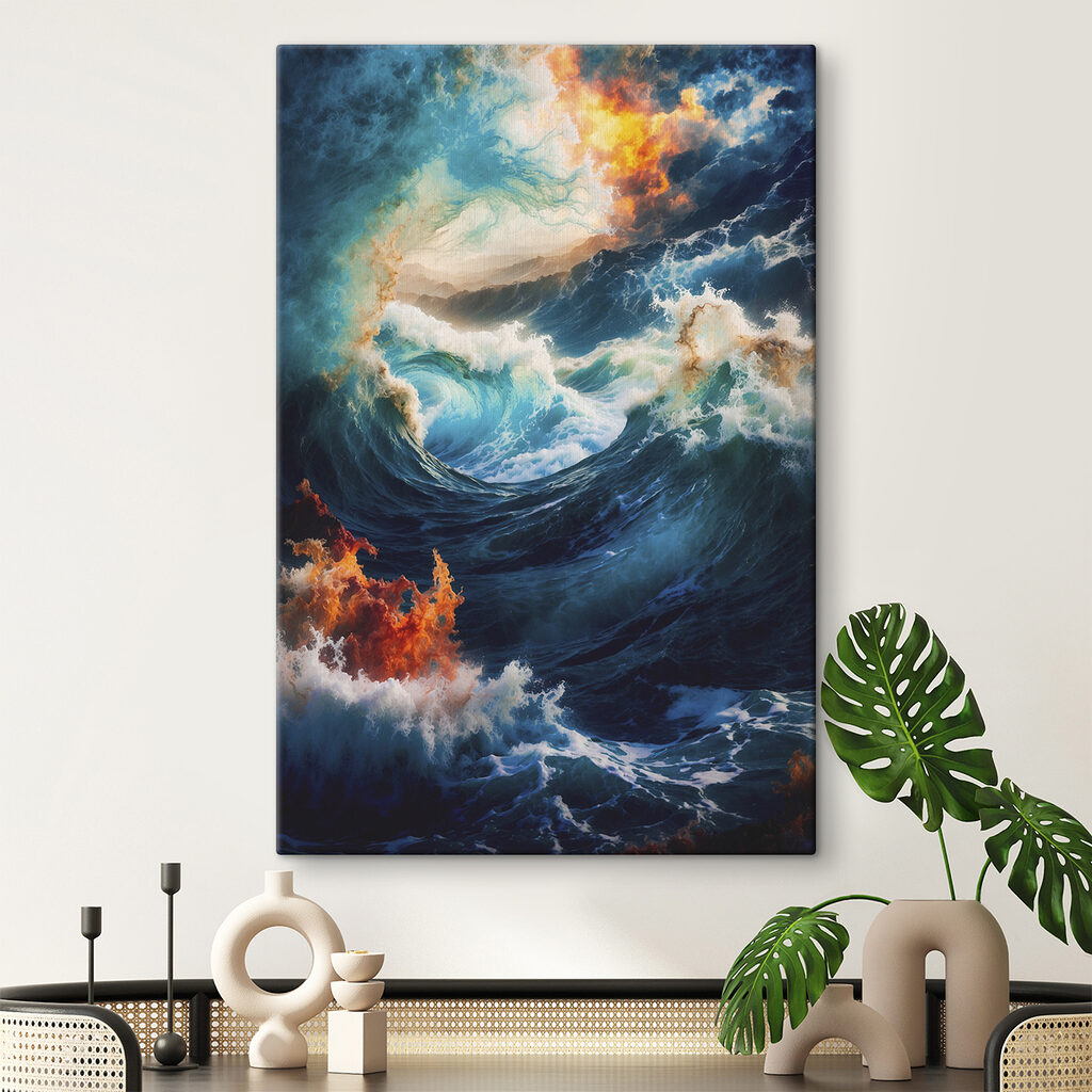 Eine Welle im Feuerlicht — Interieur 1