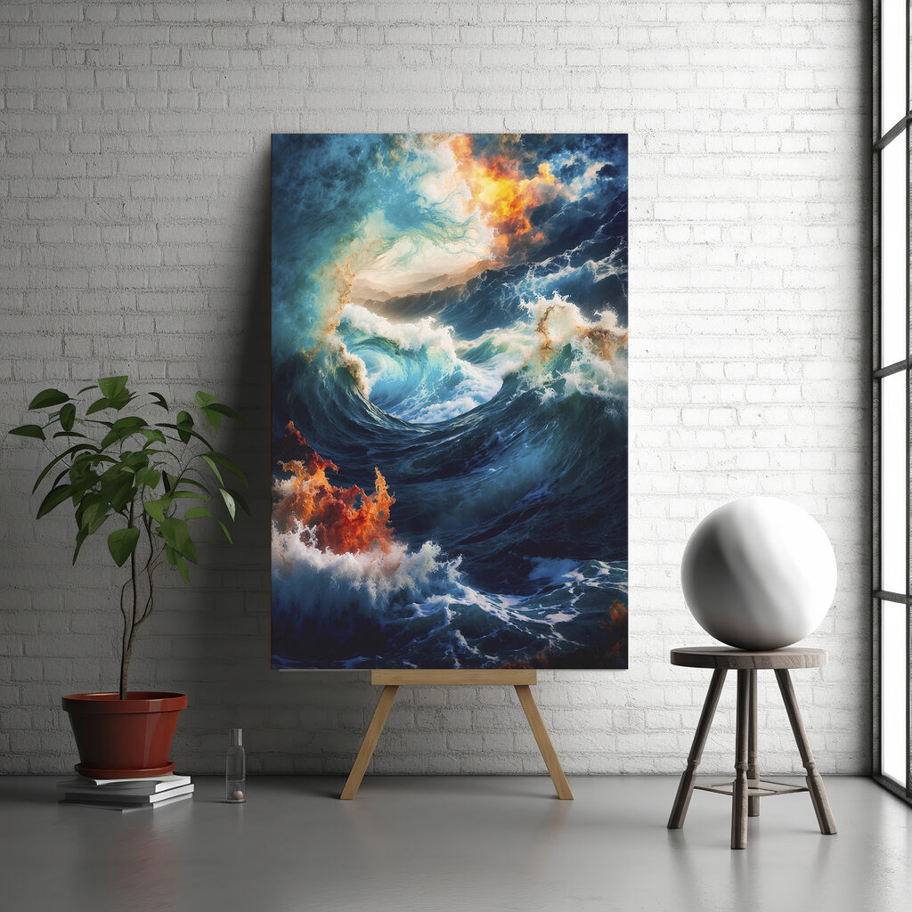 Eine Welle im Feuerlicht — Interieur 2