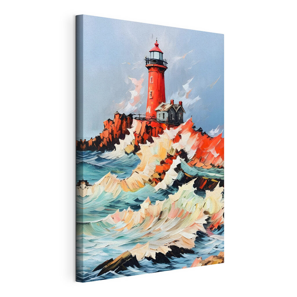 Leuchtturm in der Brandung — Produktansicht