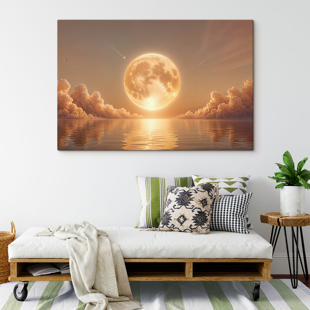 Vollmond im Abendschein — Interieur 2