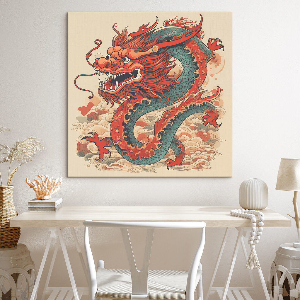 Drache zwischen Wolkenkringeln — Interieur 2