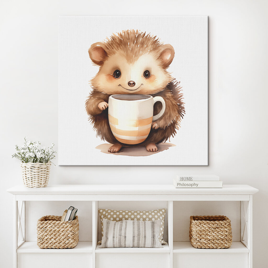 Igelchen mit großer Tasse — Interieur 2