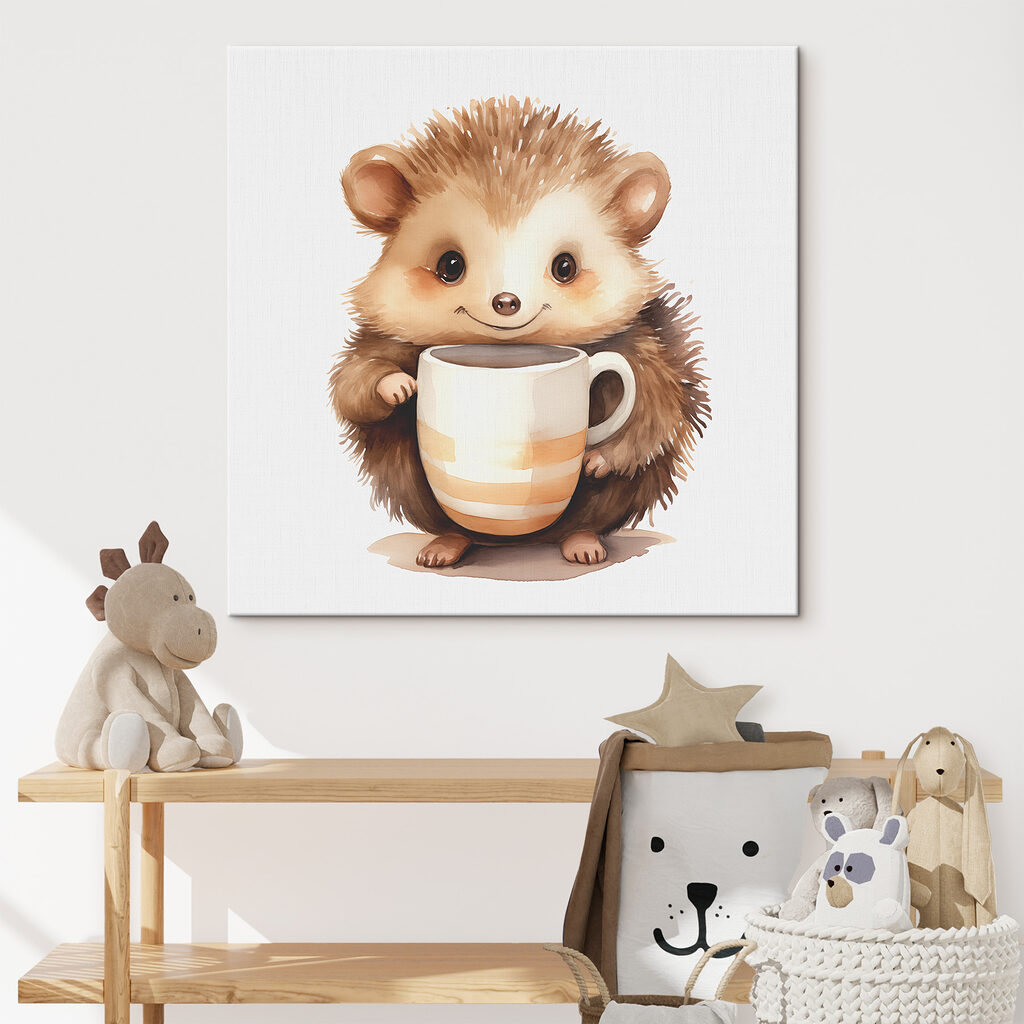 Igelchen mit großer Tasse — Interieur 1