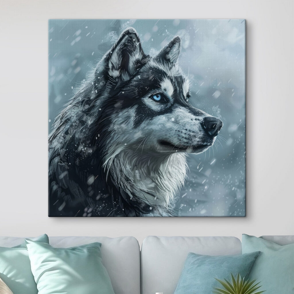 Husky im Schnee — Interieur 4