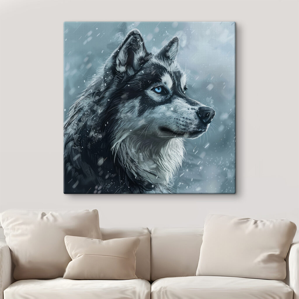 Husky im Schnee — Interieur 3